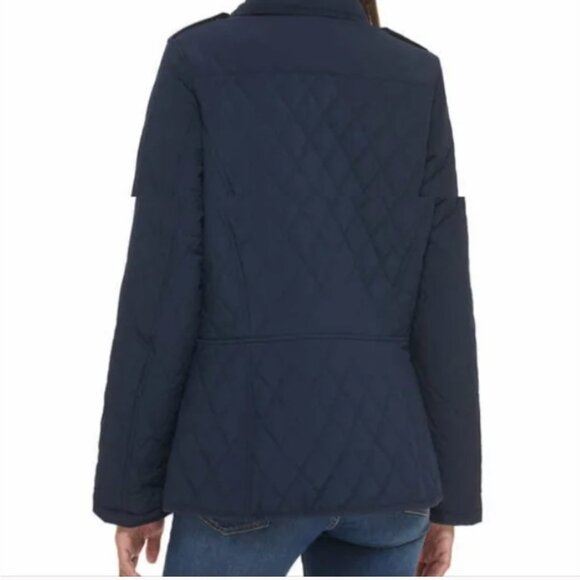 Tommy Hilfiger Women's Classic Quilted Jacket Fully Lined Collar Navy - XS - Picture 2 of 3
